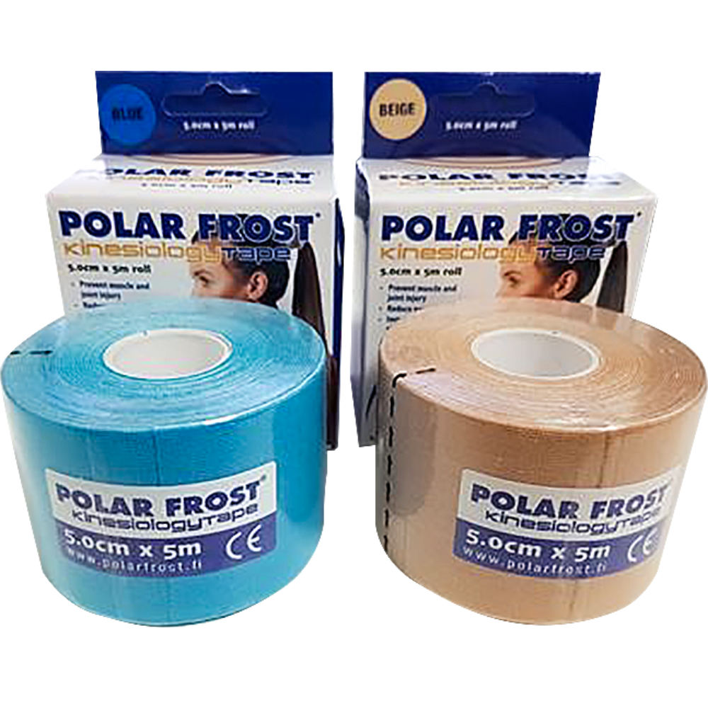 Polar Frost® Bande de Kinésiologie 5 m x 5 cm | Sans Latex