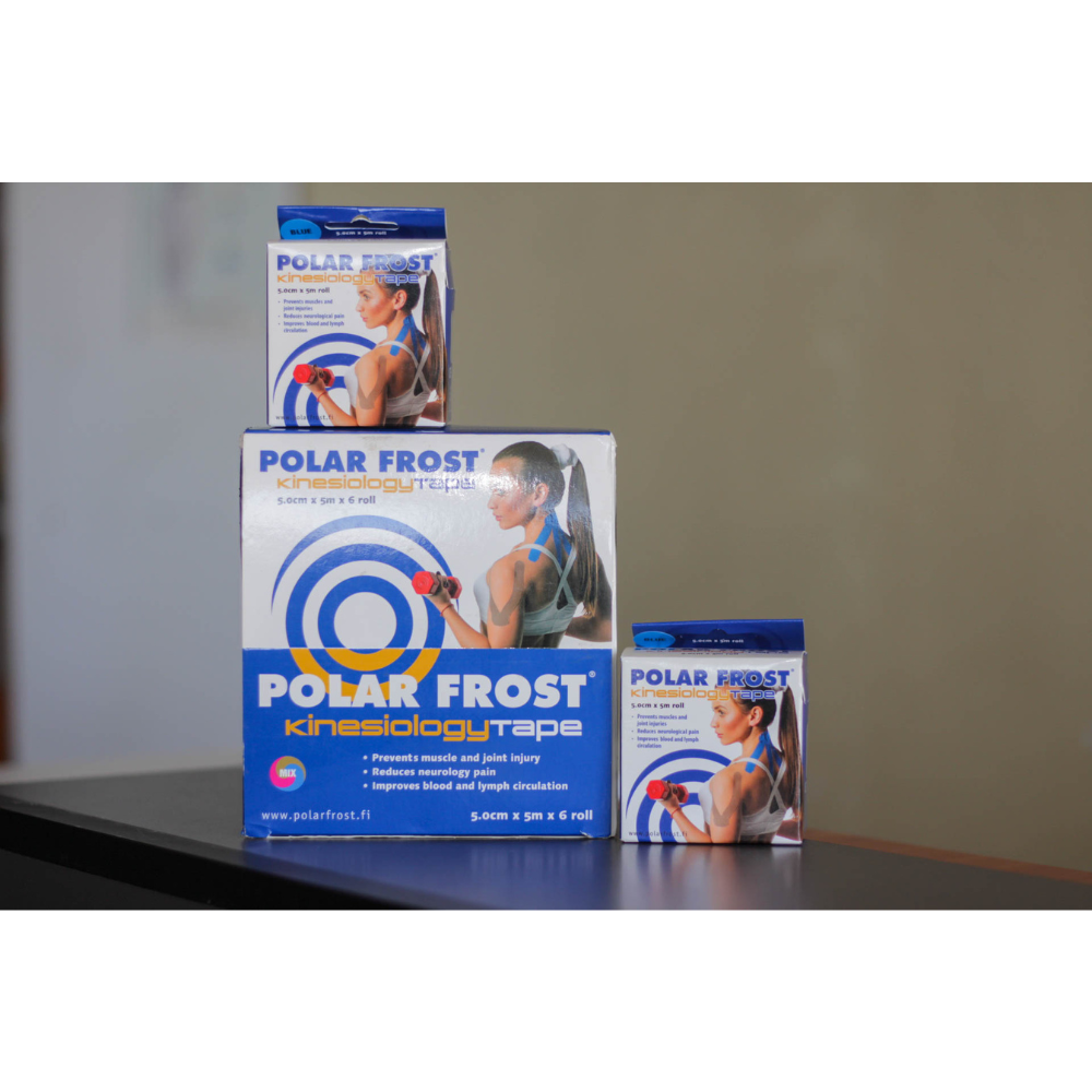 POLAR FROST® Kinesiology Tape MIX (6 rolls, 5m per roll)