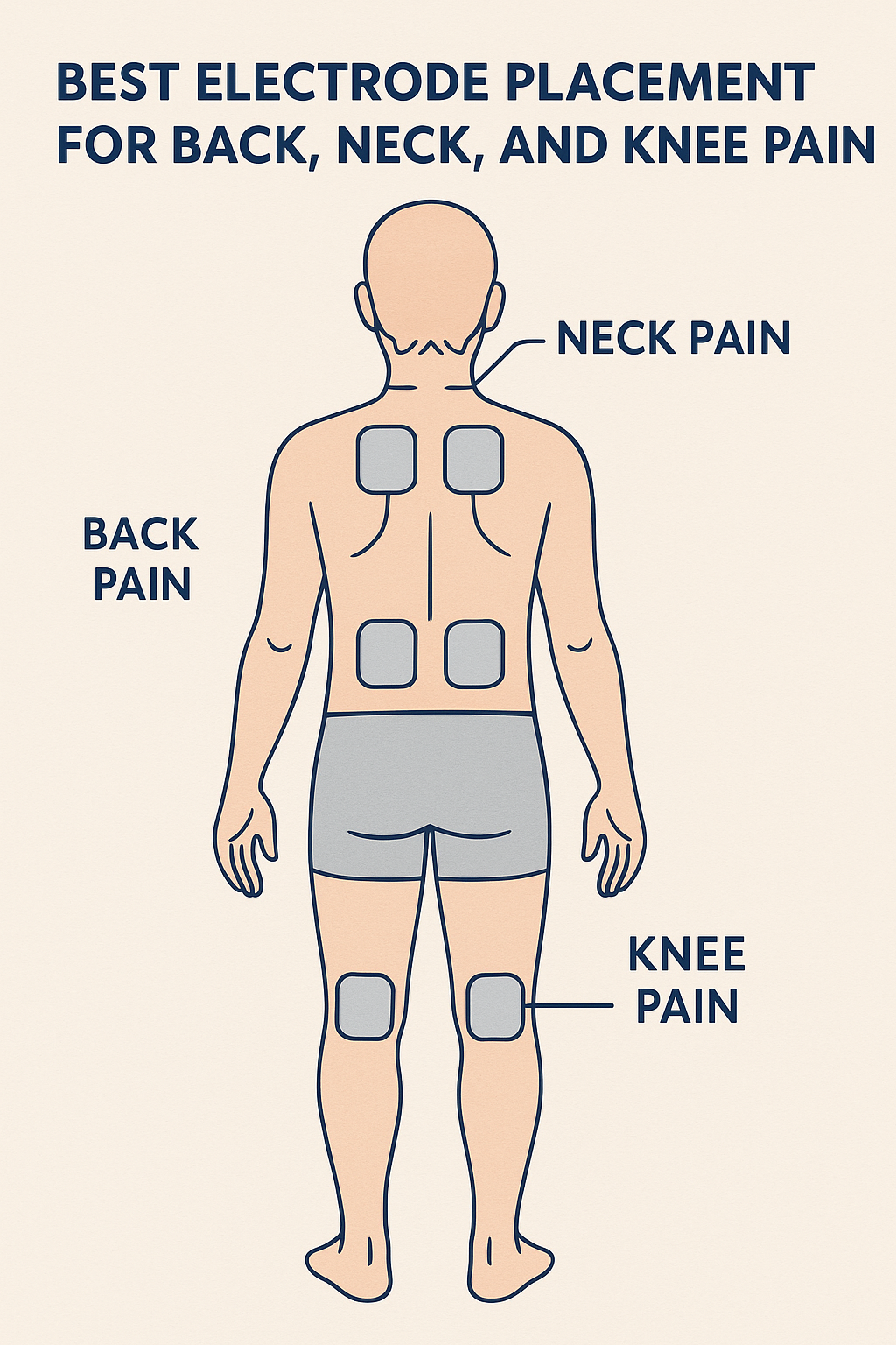Best Electrode Placement for Back, Neck, and Knee Pain