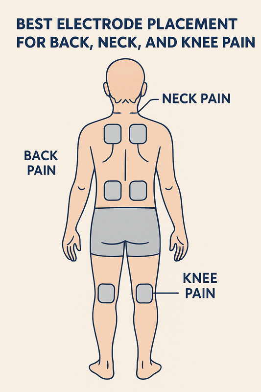 Best Electrode Placement for Back, Neck, and Knee Pain