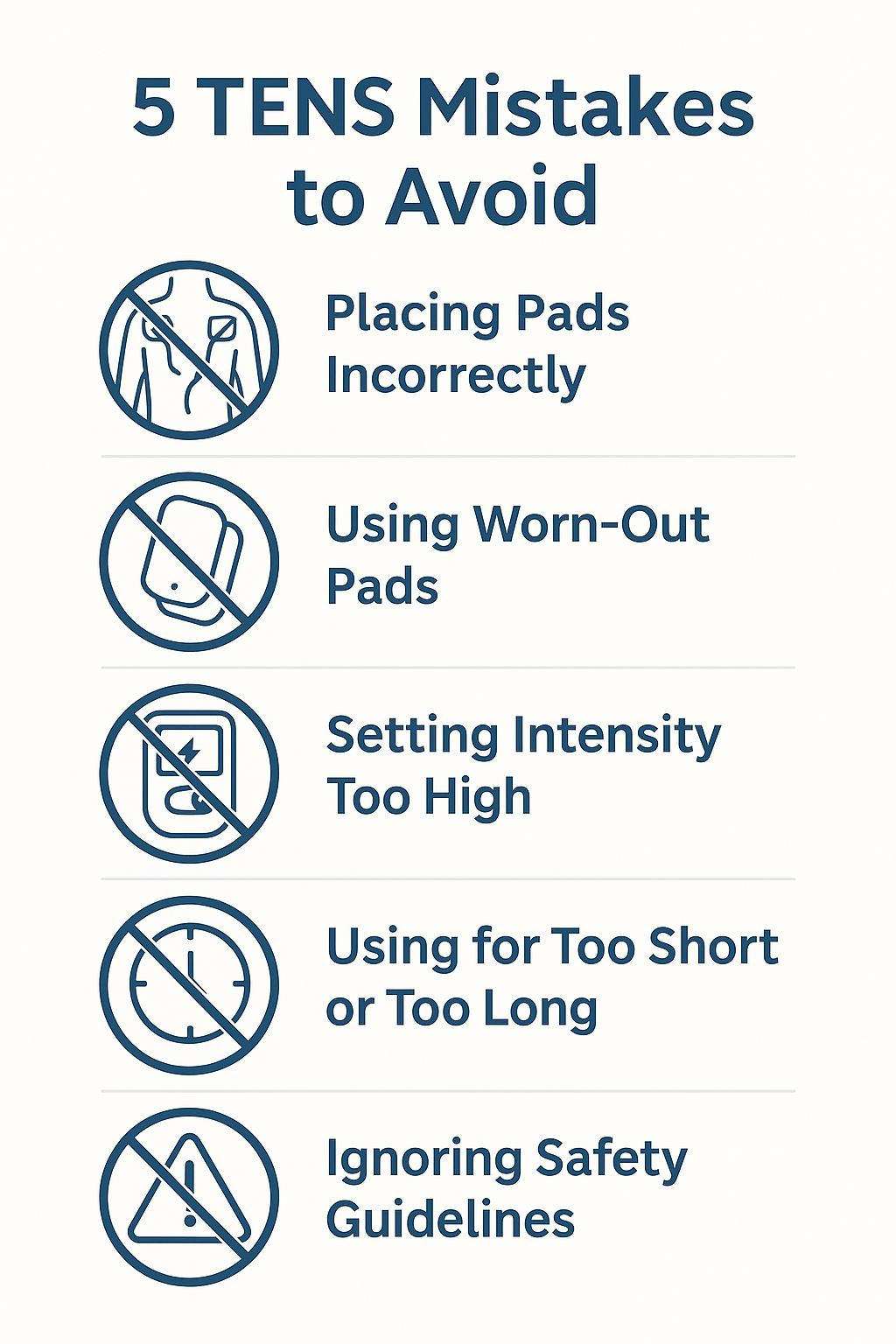 5 Common Mistakes to Avoid When Using TENS Machines