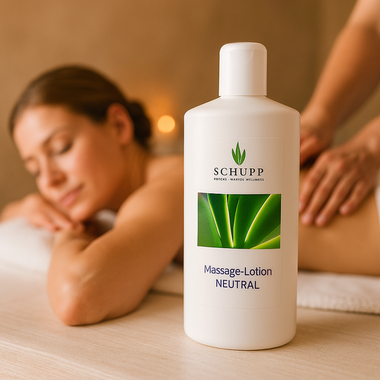 SCHUPP Massage Lotion, Neutral (6 x 1-litre) -Professional-Grade Hydration with Aloe Vera, Vitamin E & Chamomile