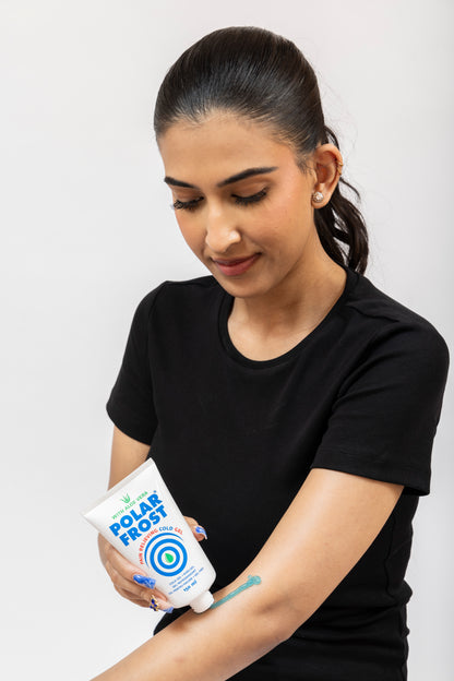 Polar Frost Pain Relieving Cold Gel _ 150 ml  on arm